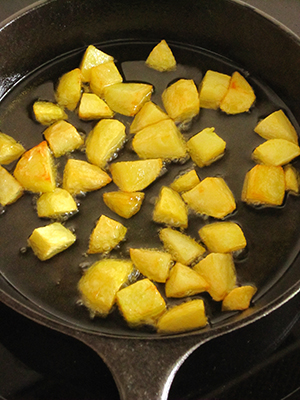 Paso a paso: freír las patatas